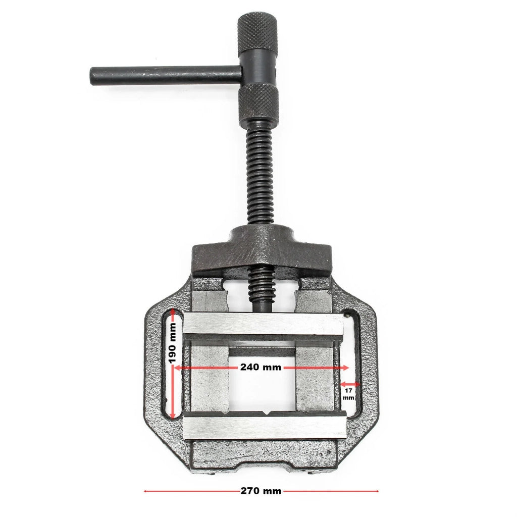 Morsa professionale per macchine utensili per foratura rettifica e fresatura utensile da officina 200 mm 16_0001662