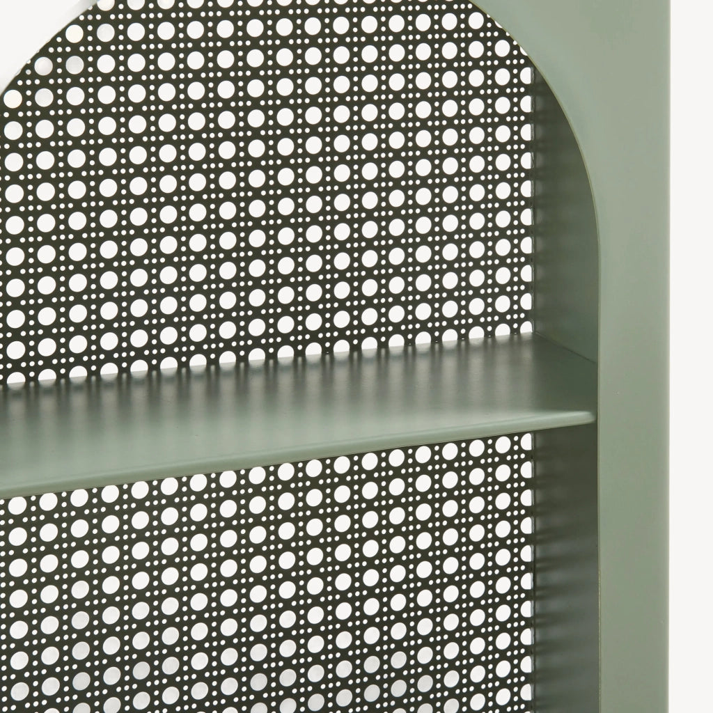 Scaffale da Parete Jäller Design Arcuato 40x30x13 cm Verde [en.casa]