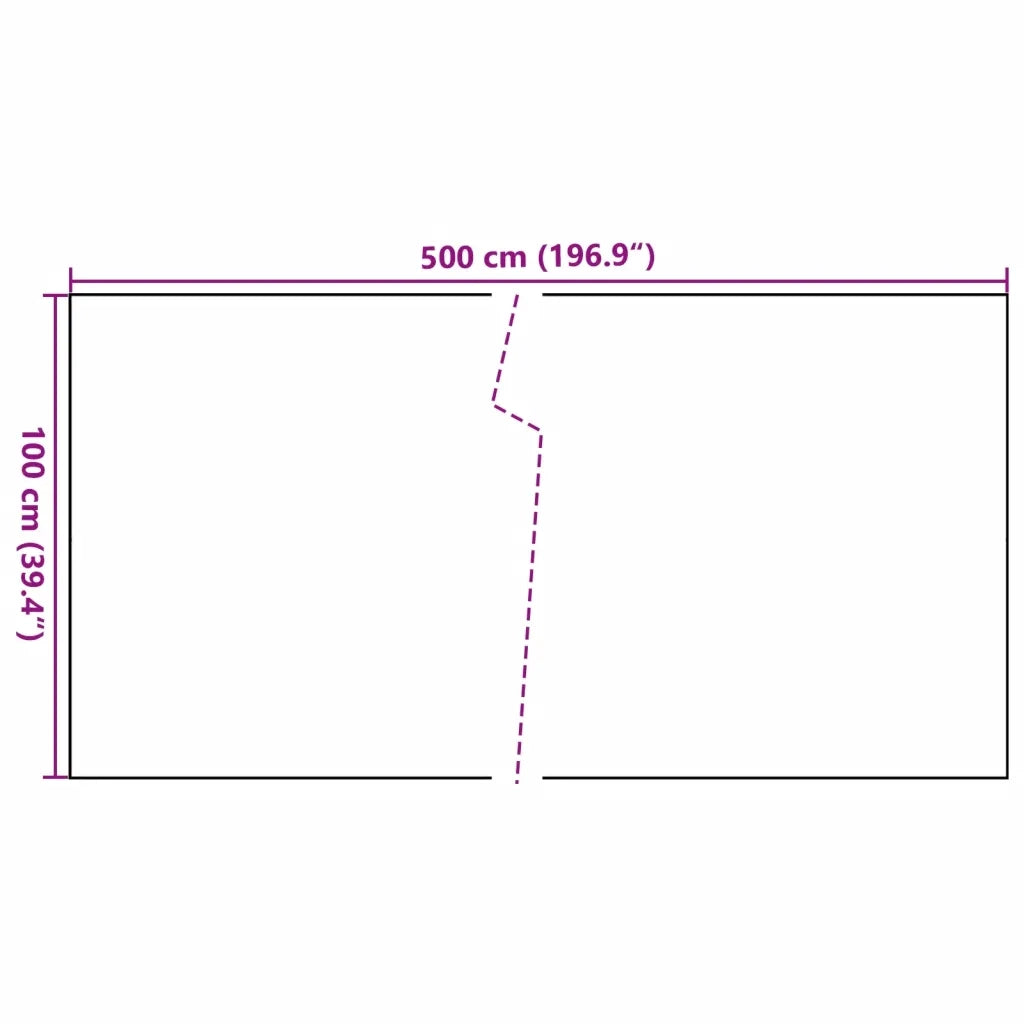 Schermo da balcone | Paravento da Balcone Marrone e Nero 500x100 cm in Polyrattan