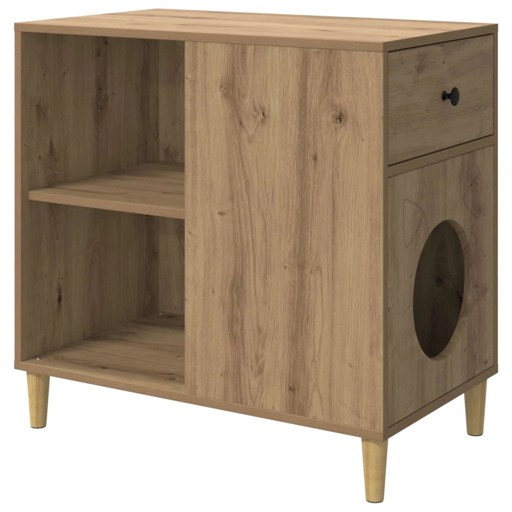 Casa per Gatti Rovere Artigianale 72 x 42.5 x 70 cm