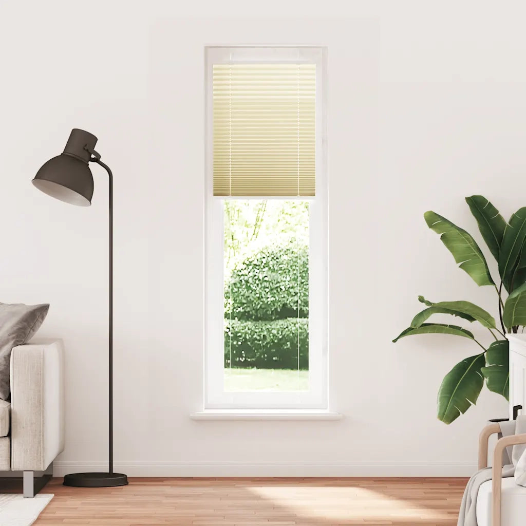Tenda Plissettata Crema 60x200 cm Larghezza Tessuto 59,4 cm 4015305