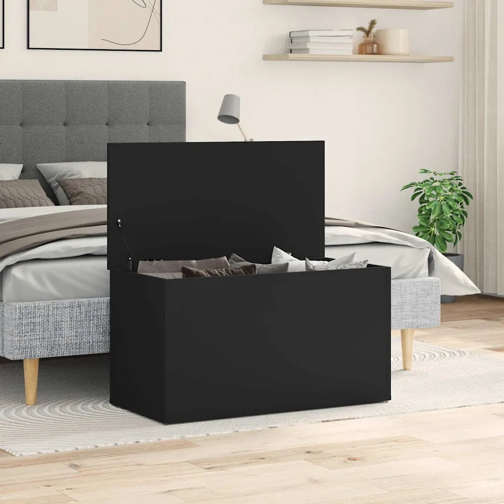 Cassapanca Nera 84x42x46 cm in Legno Ingegnerizzato CFW2311534