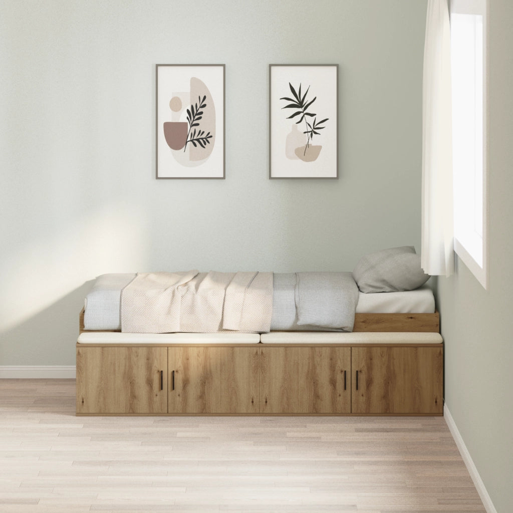 Struttura Letto in Quercia Artigianale 90x200 cm