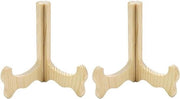 Display standaard per 2 pezzi - Adatto per libri e foto - In legno naturale - Libreria - Display per libri - Scaffale per libri