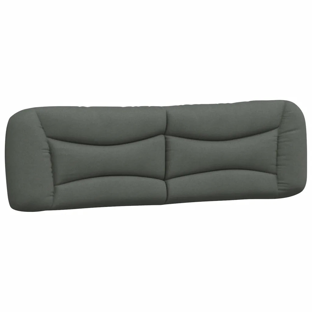 Cuscino Testiera Hvar Grigio Scuro 193 cm in Tessuto 374634