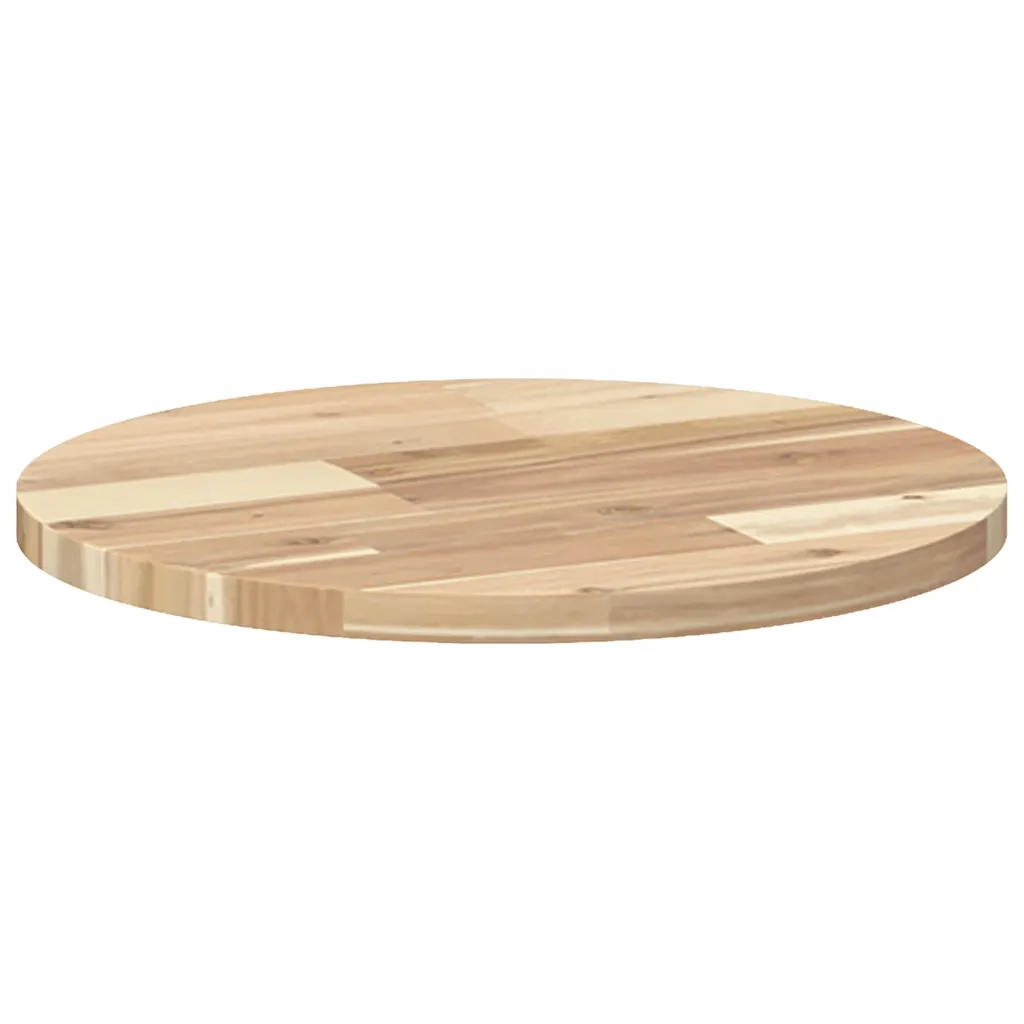 vidaXL Piano Tavolo Rotondo Ø40x2 cm in Legno Massello di Acacia