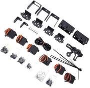 Kit di Robotica Industriale 6DOF - Arma Meccanica - Grippatore Servo - Accoppiatore Metallico - Angolo di Limitazione 180° - Nero