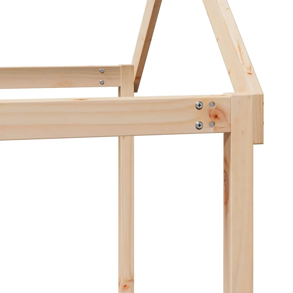 Letto a Castello con Tetto 80x200 cm in Legno Massello di Pino 3282121
