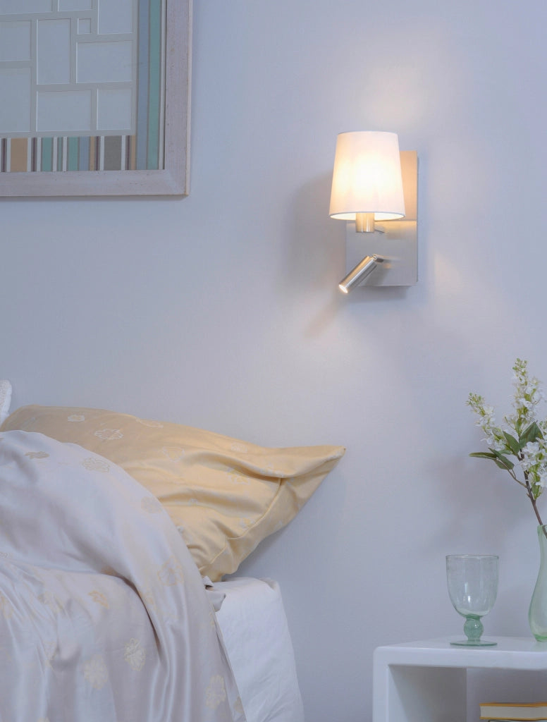 Applique da Interno a led in Metallo Nickel Opaco