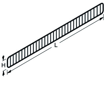 GRIGLIA IN FILO PER RIPIANI IN ACCIAIO cm. 100x9,5 h Col. Grigio RAL9006