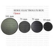 KIT4 PIATTELLI BRUCIATORE PIANO COTTURA REX ELECTROLUX NERO OPACO D.101 D.71 D.5 - Electrolux Rex Aeg Zoppas