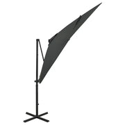 Ombrello | Parasolne a Sbalzo con Palo e Luci a LED Antracite 250 cm