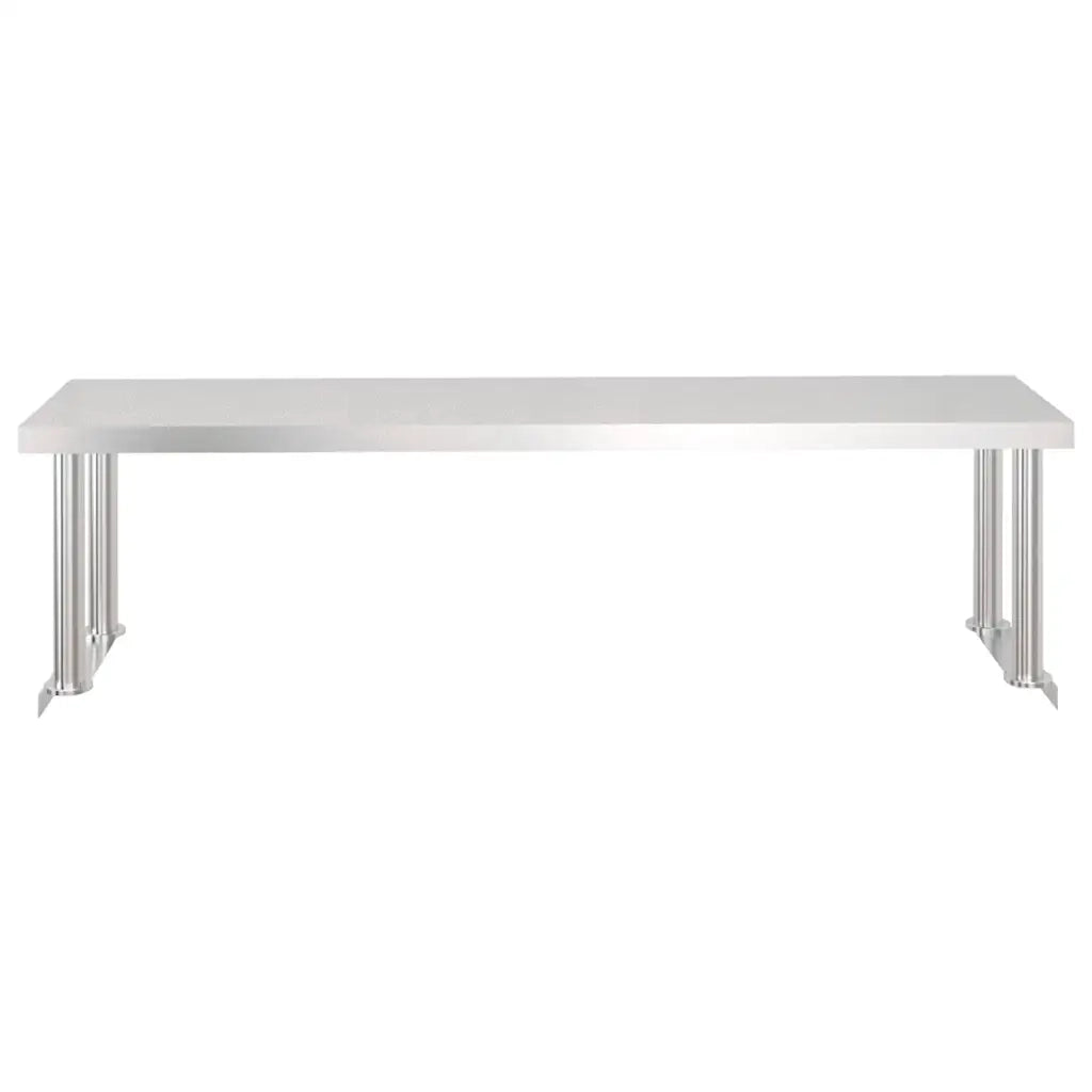Tavolo Lavoro Cucina con Ripiano 120x60x115 cm Acciaio Inox CFW4394125