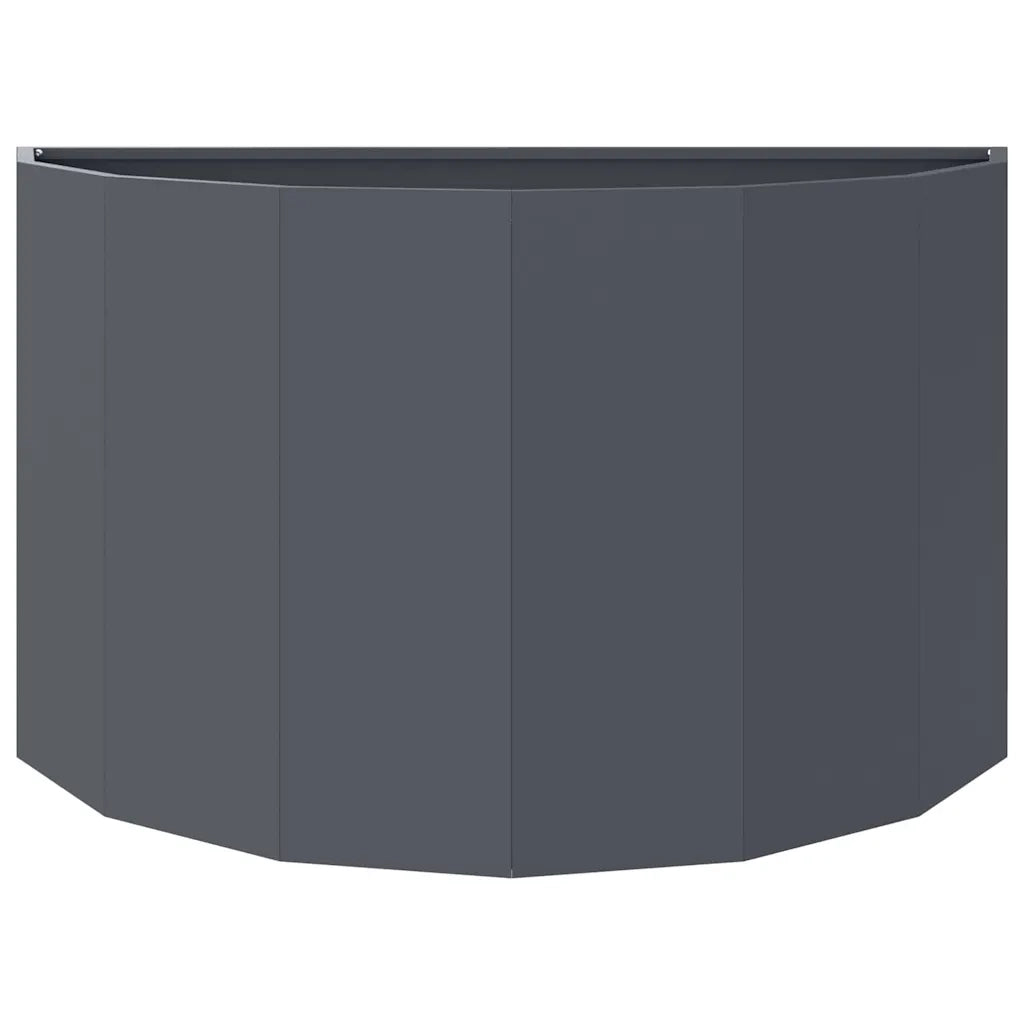 Fioriera | Cassetta per fiori | Vaso Antracite 90 x 45 x 50 cm Acciaio