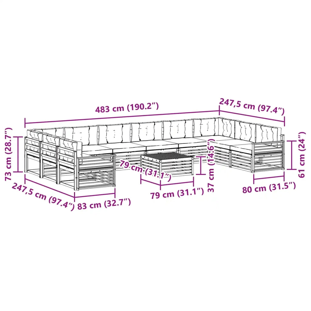 Set divani 11 pz 3391285