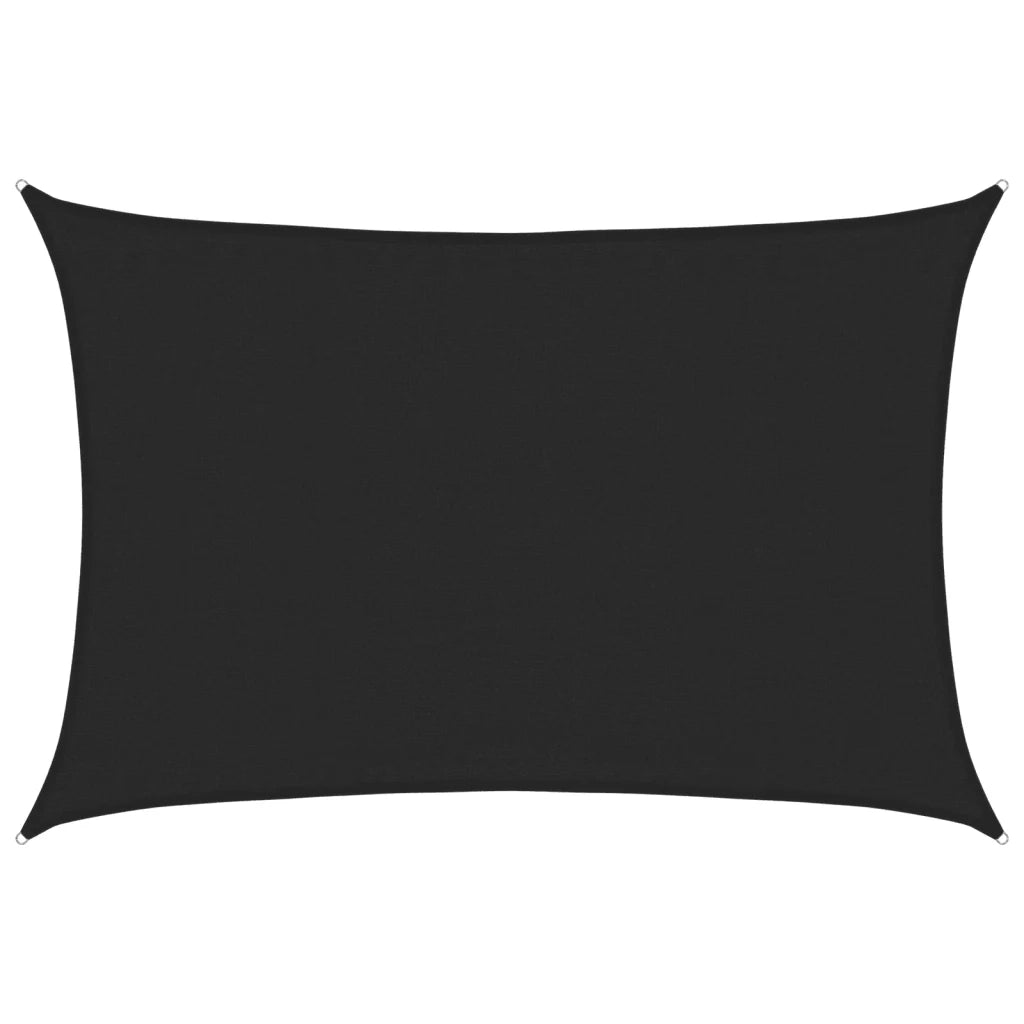 Vela Parasole | Telo Ombra | Vela da ombra 160 g/m2 Nera 3,5x5 m in HDPE