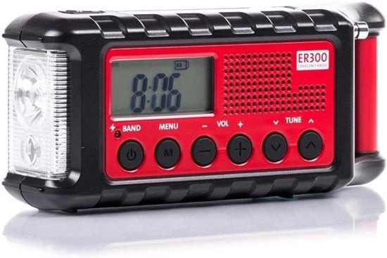 Radio di Emergenza solare a batteria ricaricabile - Radio - Radio di Emergenza - Radio Meteo - Radio per Emergenze - Emergenza - Musica - Notizie - Kit di Emergenza - Disastri - Pratico - Energia Solare