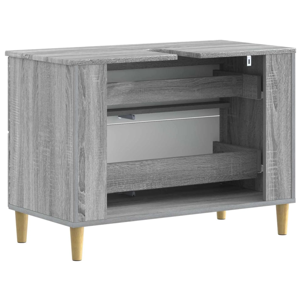 Armadio per Lavabo da Bagno DELFT Sonoma grigio 82 x 41 x 59 cm 897021