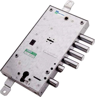 SERRATURA METALLO APPLICARE 54597 MOTTURA  DM+F.SAGOM M4 TRIPL+SCR IP.MM 28 E.MM 63 DX