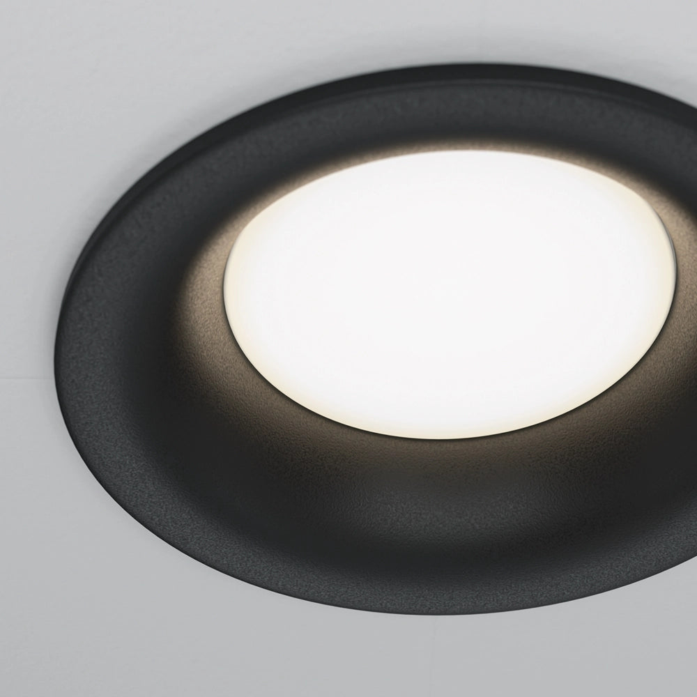 Faretto incasso Maytoni Slim DL027-2-01B nero GU10 tondo
