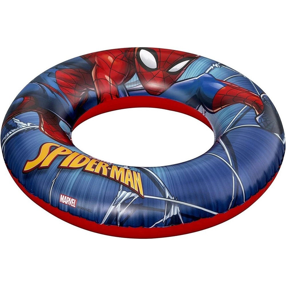 Trade Shop - Salvagente Gonfiabile Spider-man Multicolore 56cm Da Spiaggia Mare Piscina 98003 -