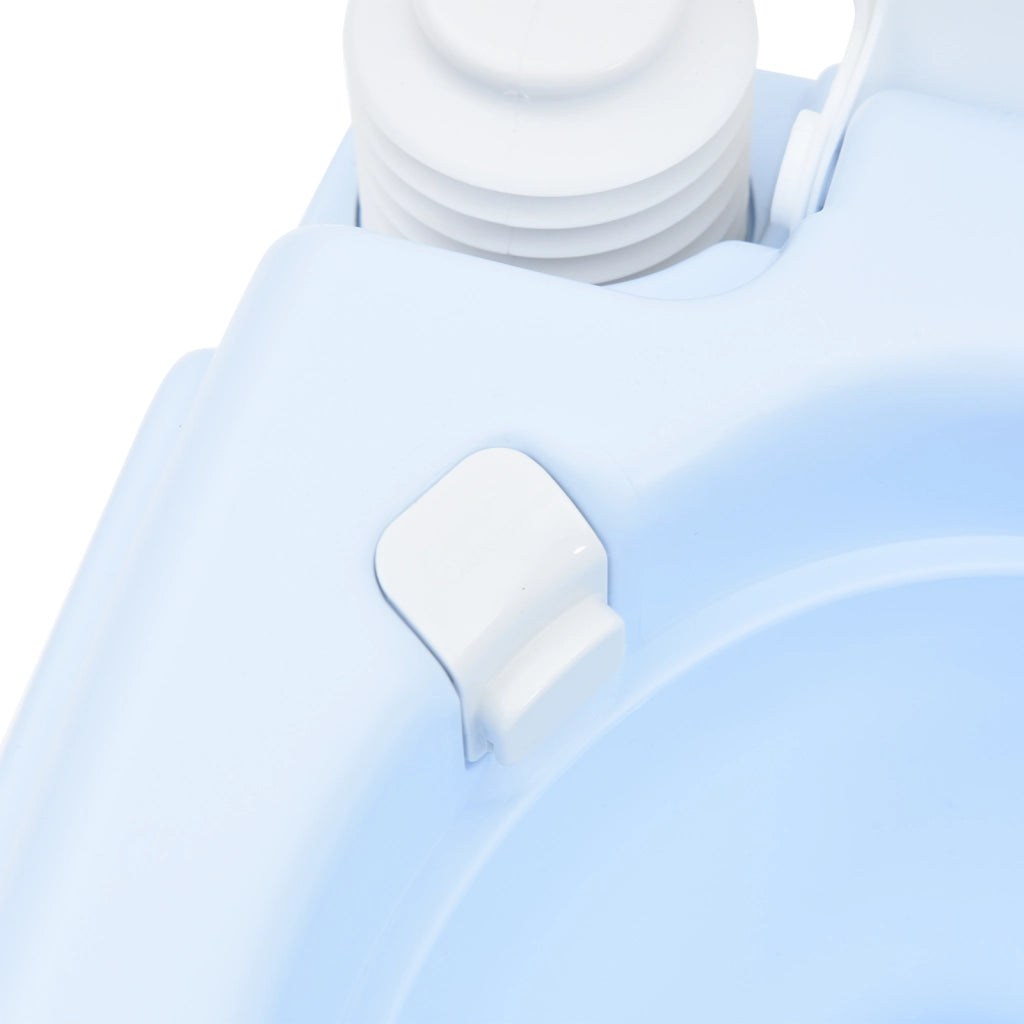 Luce Portatile per Toilette Blu e Bianca in Plastica da 10 L