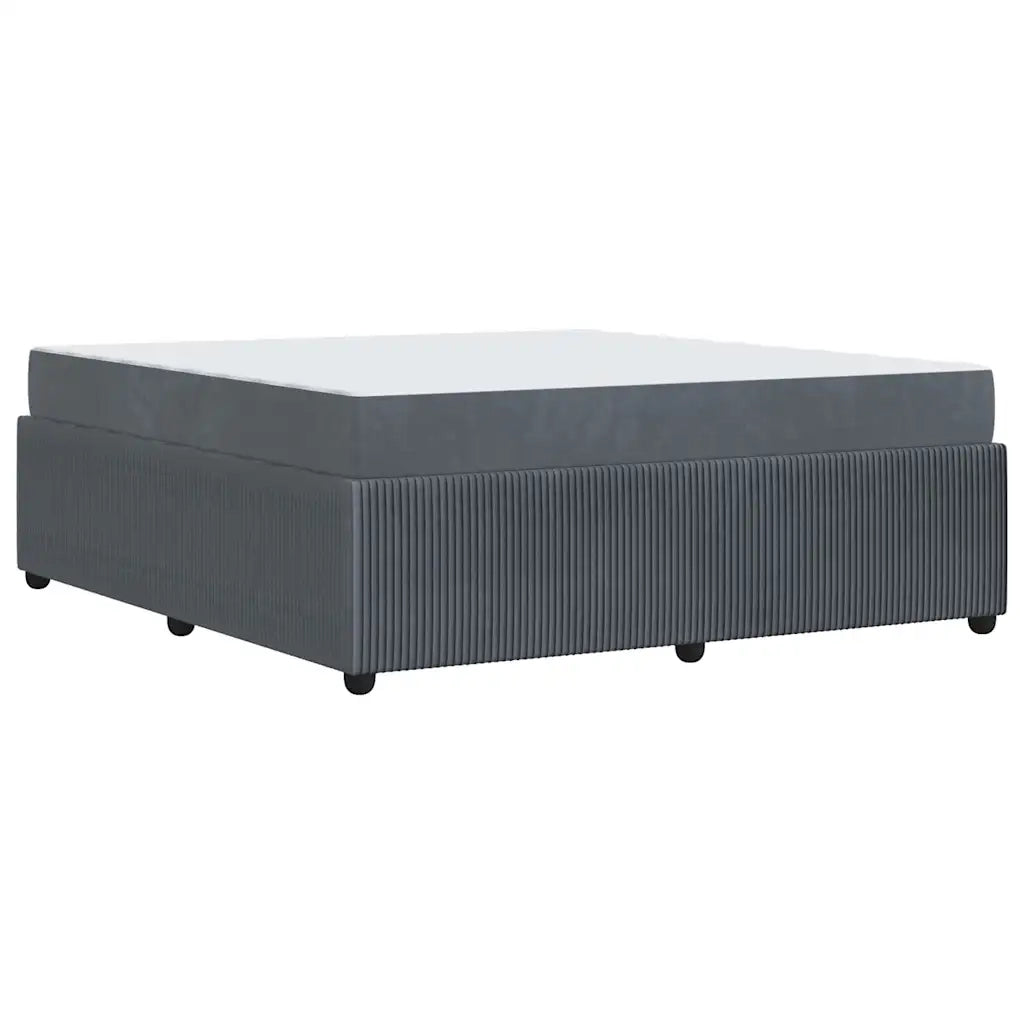 Struttura del letto Grigio scuro 180 x 200 cm Tessuto 3398426