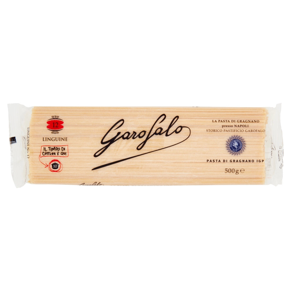 Pastificio garofalo linguine n. 12 pasta trafilata al bronzo da 500 grammi