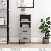 Credenza Grigio Sonoma 34,5x34x90 cm in Legno Multistrato 828682