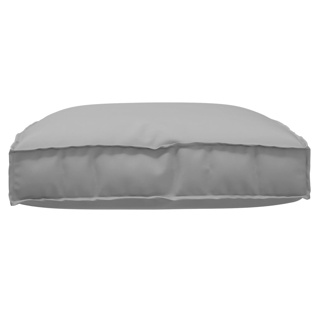 Cuscino per Pallet per Seduta Grigio 80x80x12 cm in Tessuto Oxford