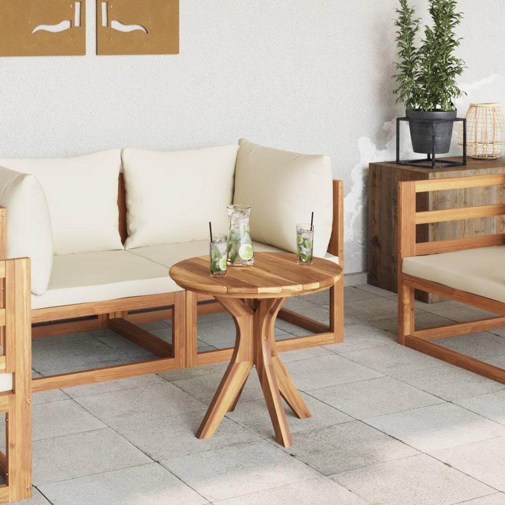 Tavolo da caffÃ¨ da giardino Ã˜55x51 cm in legno massello di teak