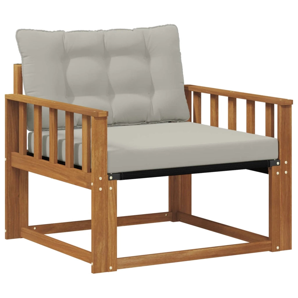 Set di divani da esterno-Sofa da giardino Legno di Acacia Massello e Textilene 842114