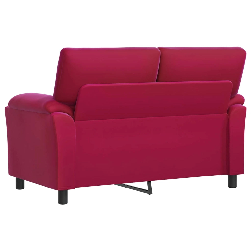 Divano Rosso Vino 154 x 85 x 93 cm Velluto 42040826