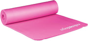 Tappetino yoga in gomma spessa 1 cm con tracolla per ginnastica pilates aerobica rosa 13_0002843_7