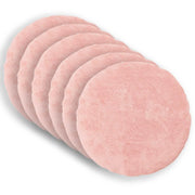 Federa 6 pz HEERLEN Rosa Ø 60 cm Pelliccia di Coniglio Finta 923126