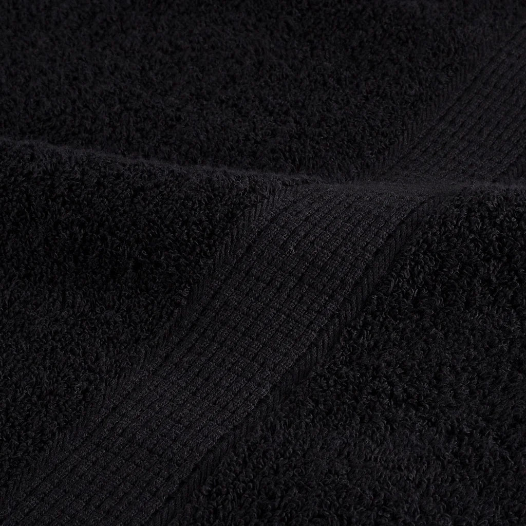 vidaXL Set ASciugamani SOLUND 8 pz Neri 600 gsm