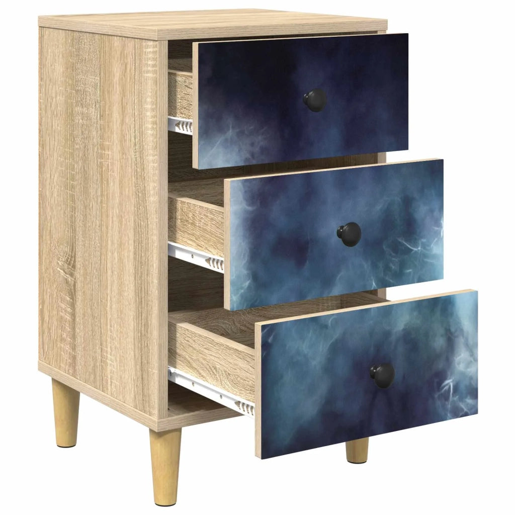 Armadio da Notte RAALTE 2 pz Rovere Sonoma 36 x 33 x 60 cm 8007276