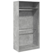 Armadio Grigio Cemento 100x50x200 cm in Legno Multistrato CFW4529035