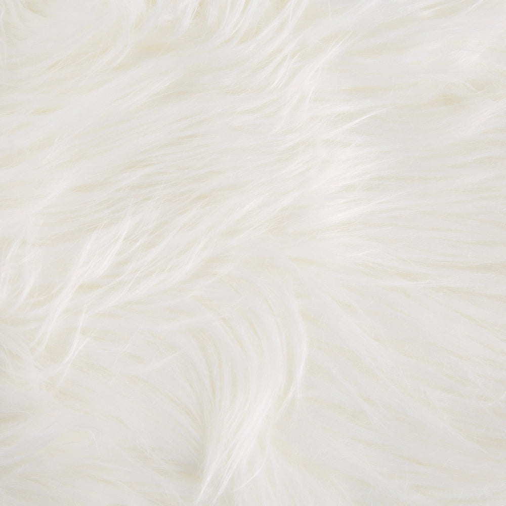 Tappeto in Tappeto finta pelle di montone bianco 53 x 88 cm alto pelo rustico