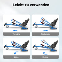 Sedile per hoverboard max 120 kg blu, ergonomico, regolabile, per scooter elettrico autobilanciato