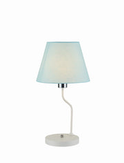 Candellux York lampada da tavolo bianco/blu 1xE14 44cm