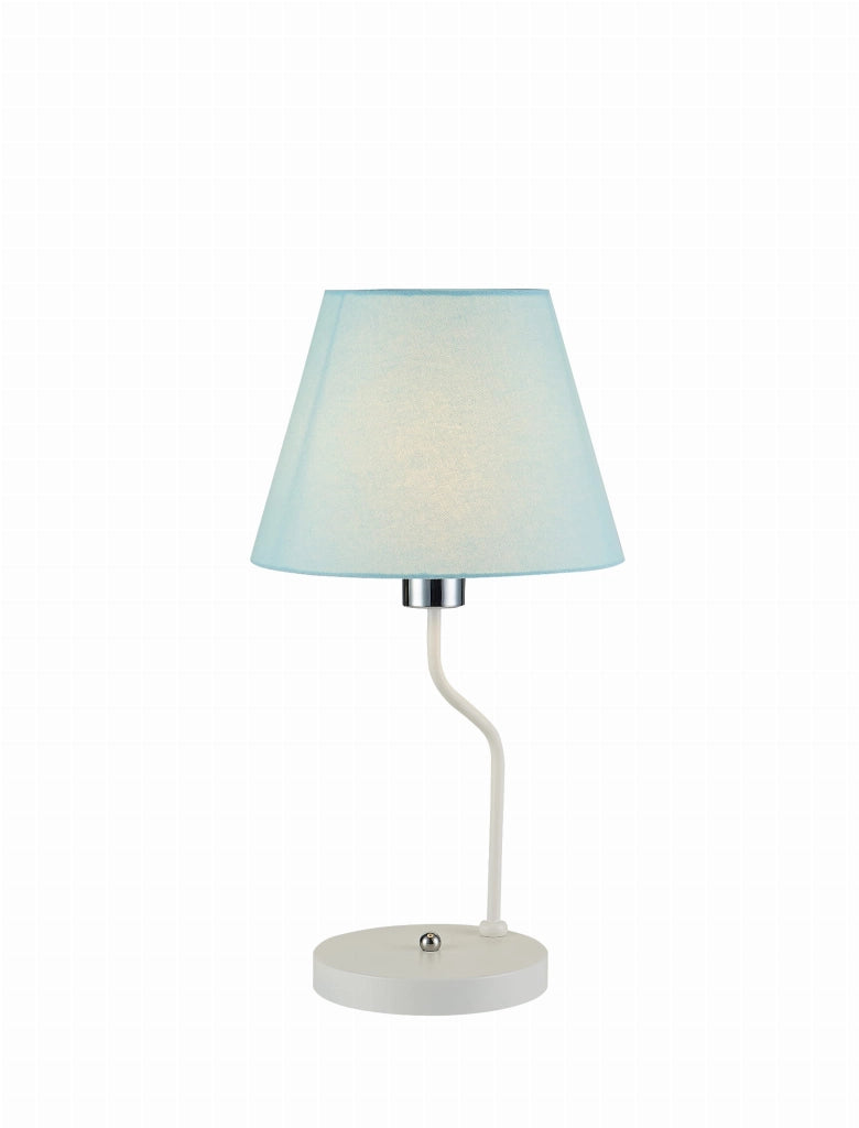 Candellux York lampada da tavolo bianco/blu 1xE14 44cm