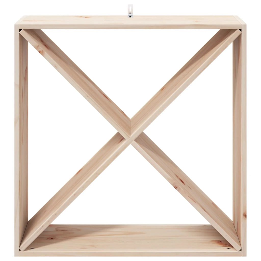 Portabottiglie 4 pcs Naturale 62 x 25 x 62 cm Pino massello 893316