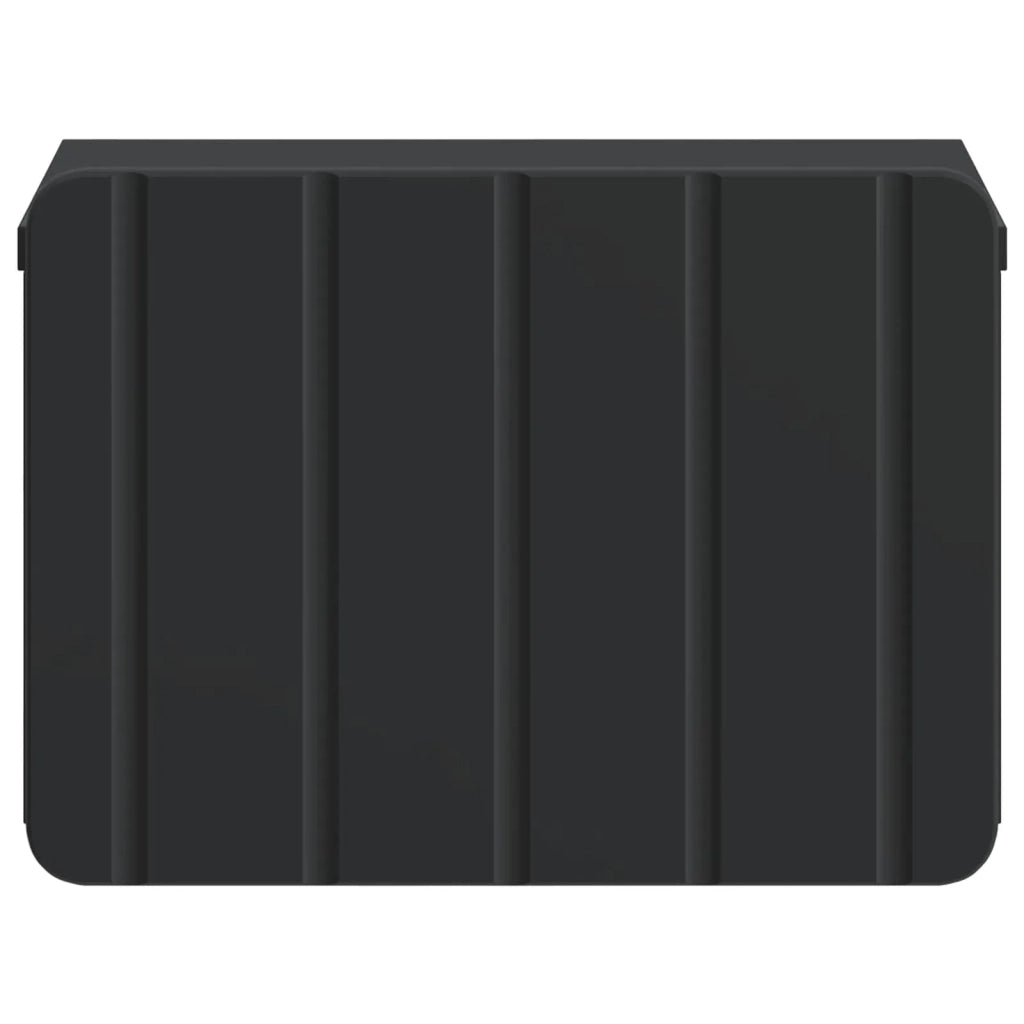 Mobiletto da notte a muro 2 pcs Nero 33 x 34,5 x 24 cm 898258