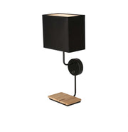 Applique da parete Keto 1xE14 nera legno Candellux