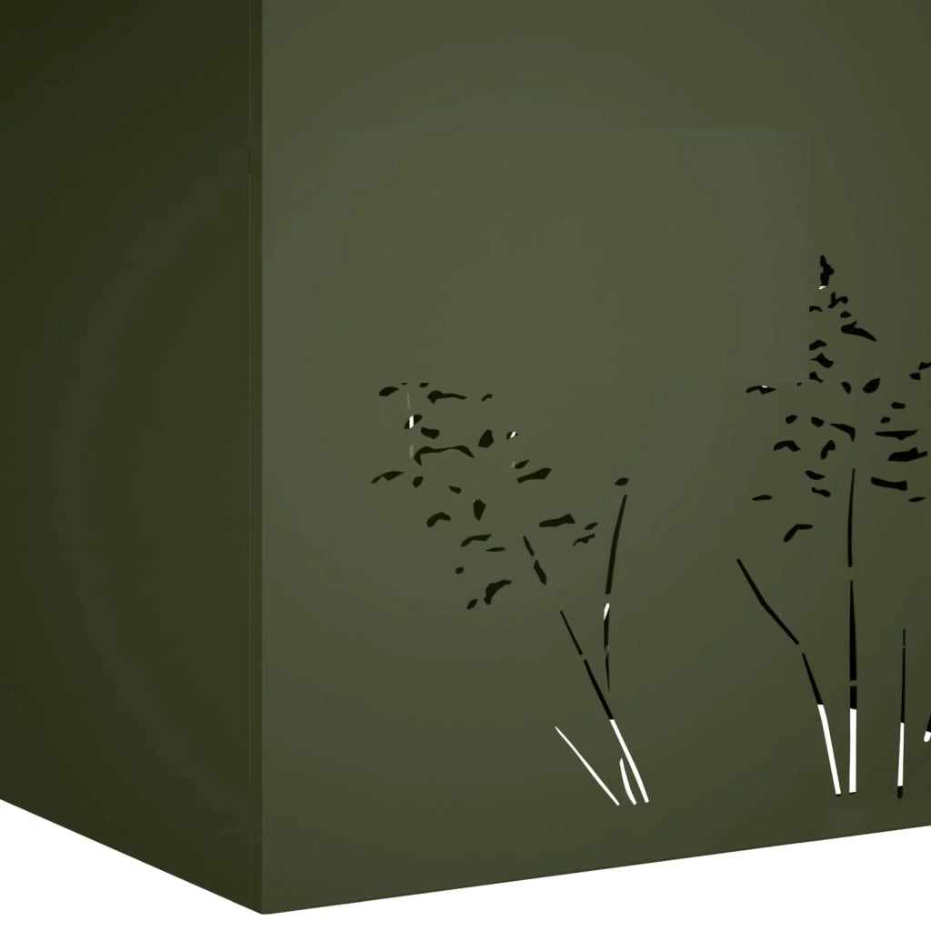 Vaso da giardino 2 pz Verde Oliva 80 x 30 x 49 cm 8005841