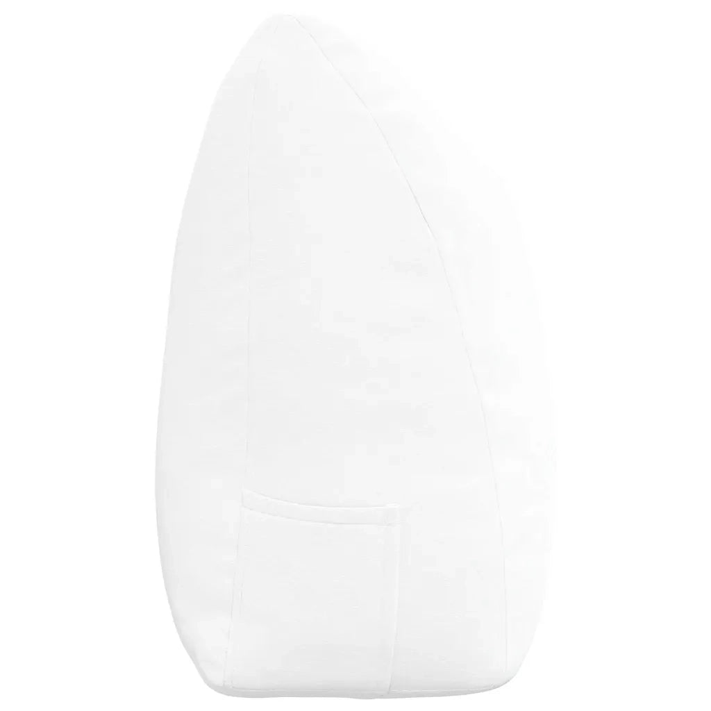Cuscino per Schiena Bianco 200 x 24 x 50 cm Tessuto 42014597