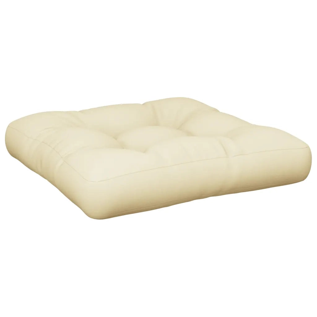 Cuscino per Divano Pallet Crema 60x60x12 cm