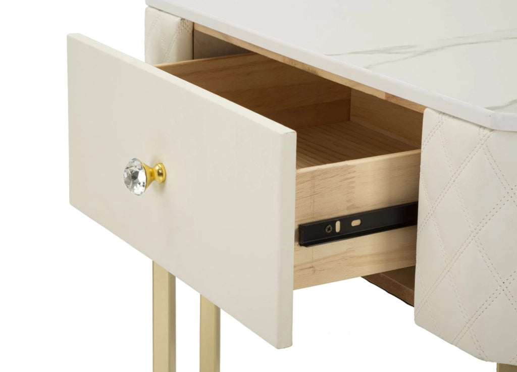 Console Angolare Sharon 84,5x60x77 cm in Pino e MDF e Metallo e Plastica