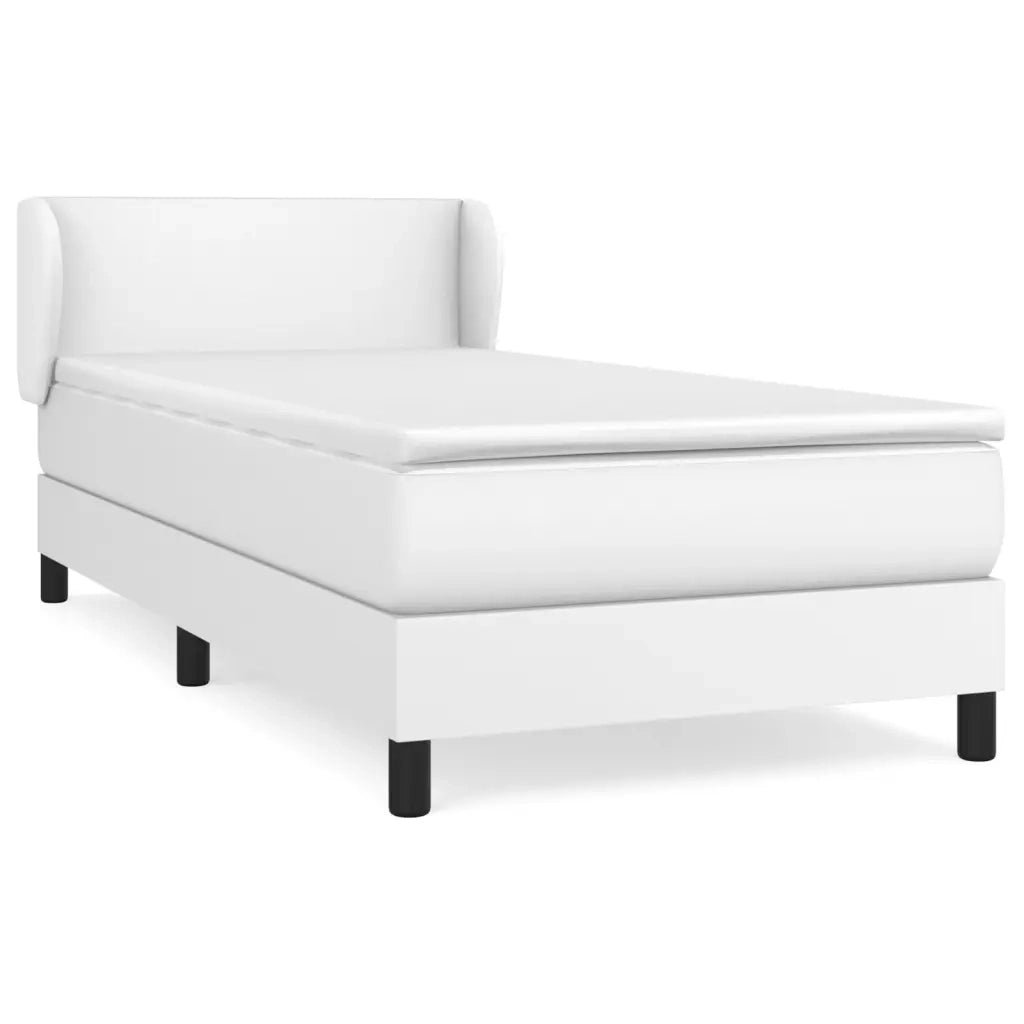 Giroletto a Molle con Materasso Bianco 90x200 cm in Similpellecod mxl 74083